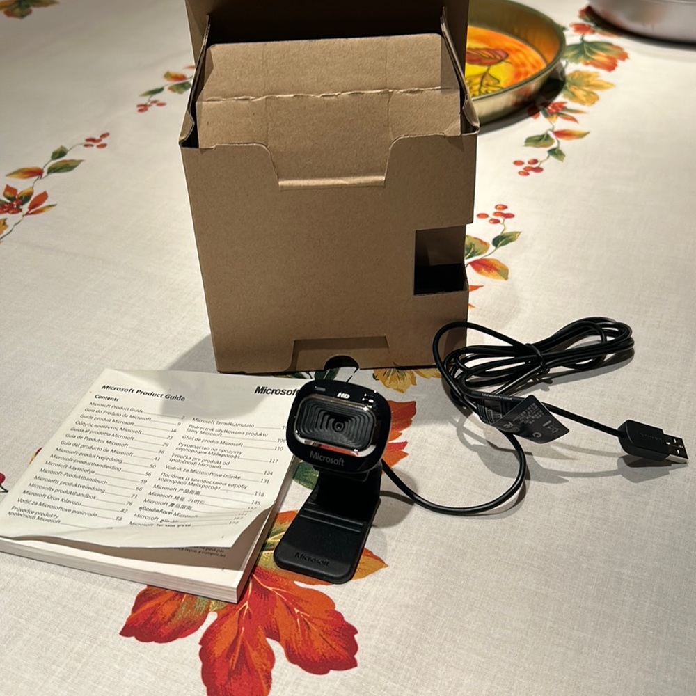 New in box Microsoft web cam. Smoke free pat free home